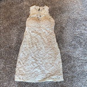 White Formal Dress-Midi